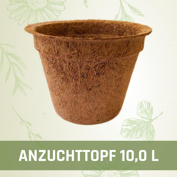 Kokosfaser Anzuchttopf 10,0 L - Kleines Beet Online-Shop